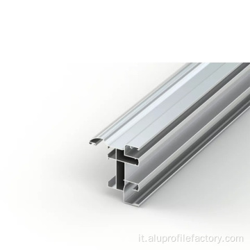 Profili di alluminio estrusi per porte scorrevoli e finestre
